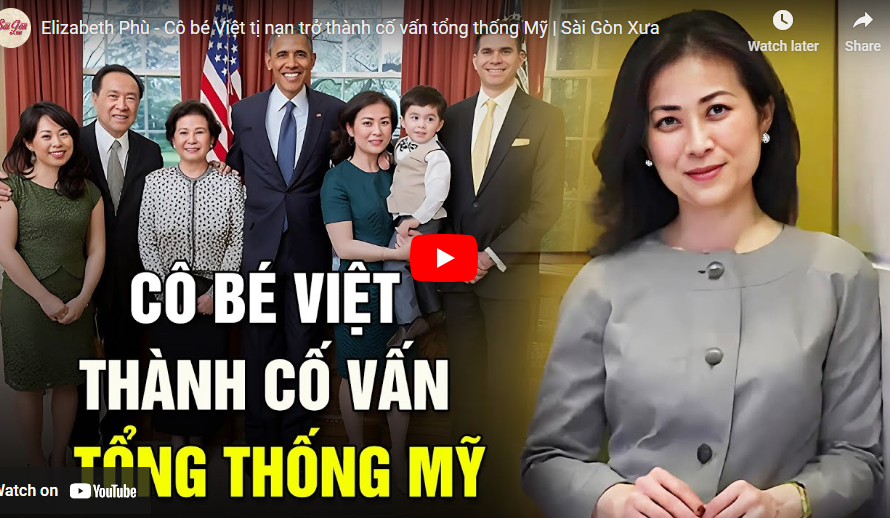 Elizabeth Phù – Cô bé Việt tị nạn trở thành cố vấn tổng thống Mỹ